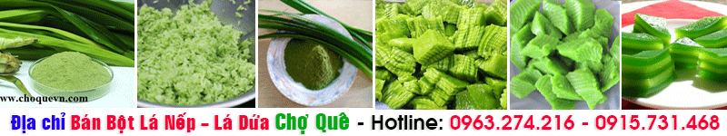 Bột lá nếp lá dứa nguyên chất